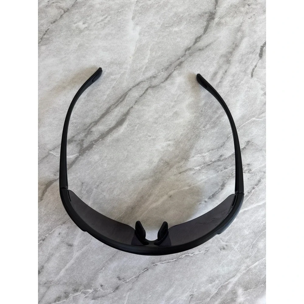 GTV Z87+ Sport Sunglasses Men OS Black Excellent Wrap Around Shield Y2K Style